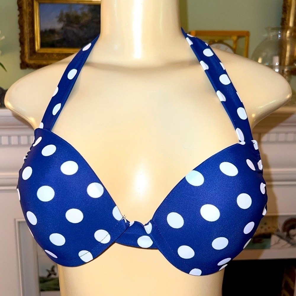 NWT Itsy bitsy teeny weeny polka dot bikini top  Massimo juniors #146